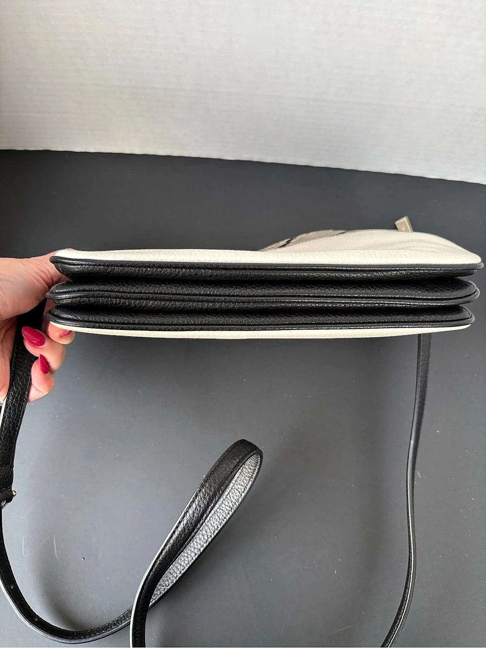 kate spade new york Spencer Crossbody in White & Black - Picture 6 of 9